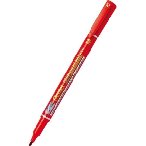 Marker foliopis/do CD 1,0mm M okrągły PENTEL NM470 FINE POINT czerwony 1szt.