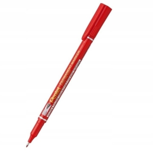Marker foliopis/do CD 0,6-1,0mm F okrągły PENTEL NF450 czerwony