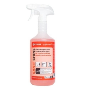 Pianka do czyszczenia łazienki, toalet, sanitariatów 1,0l ECO SHINE SANIT SHINE pompka