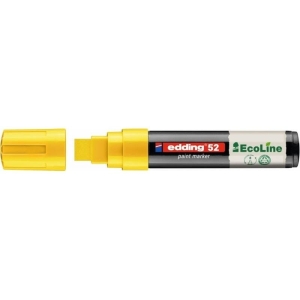 Marker olejowy ścięty 4,0-15,0mm na bazie wody EDDING e-52 ECOLINE żółty 1szt.