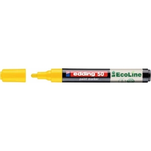 Marker olejowy okrągły 2,0-3,0mm na bazie wody EDDING e-50 ECOLINE żółty 1szt.