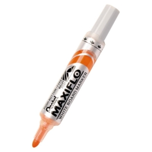 Marker suchościeralny z tłoczkiem okrągły 1,1-2,2mm PENTEL MAXIFLO MWL5S pomarańczowy 1szt.