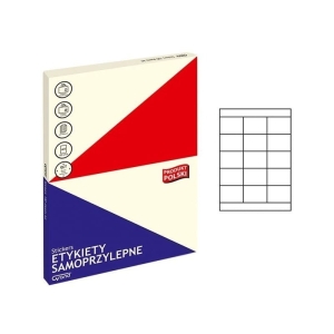 Etykiety papierowe 70x50,8mm GRAND 100ark 1500etykiet białe