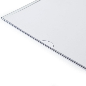 Szyld regałowy/alejkowy magnetyczny A4 poziomy DURABLE transparentny 10szt.