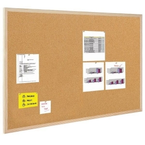 Tablica korkowa rama drewniana 60x120 cm BI-OFFICE