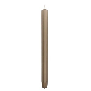 Świeca stołowa długa ryflowana 25,0 x 300,0mm DONAU HOME pieprz 4szt.