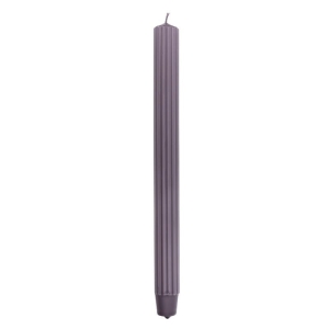 Świeca stołowa długa ryflowana 25,0 x 300,0mm DONAU HOME jeżyna 4szt.