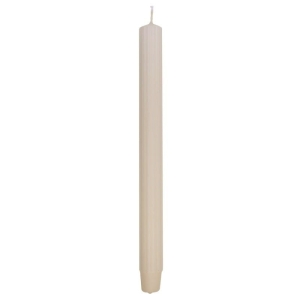 Świeca stołowa długa ryflowana 25,0 x 300,0mm DONAU HOME kremowa 4szt.