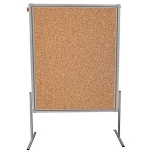 Tablica korkowa rama aluminiowa dwustronna moderacyjna 120x150cm PRESTIGE MEMOBE