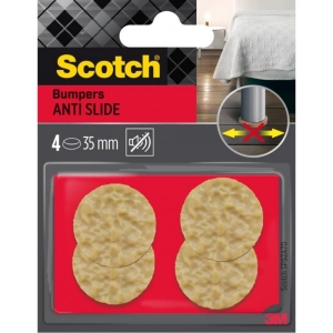 Podkładki antypoślizgowe okrągłe 35mm SCOTCH miodowe 4szt.