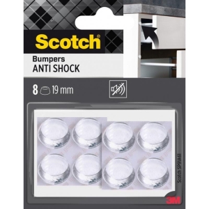 Odbojniki wygłuszające samoprzylepne okrągłe 19mm SCOTCH transparentne 8szt.