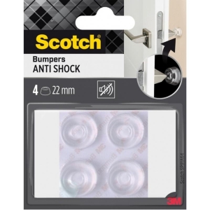 Odbojniki wygłuszające samoprzylepne okrągłe 22mm SCOTCH transparentne 4szt.