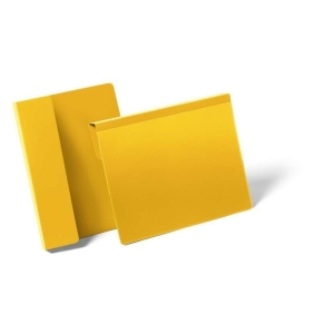 Kieszeń magazynowa z zakładką A5 pozioma DURABLE żółta 50szt.