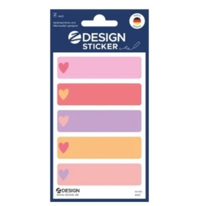 Naklejki z-DESIGN foliowe kolorowe ramki z sercem  AVERY ZWECKFORM 10szt.