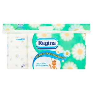 Papier toaletowy celuloza 3-warstwy REGINA rumiankowy 8szt.