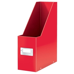 Pojemnik na czasopisma/katalogi kartonowy lakierowany składany 103x330x253mm LEITZ CS WOW czerwony