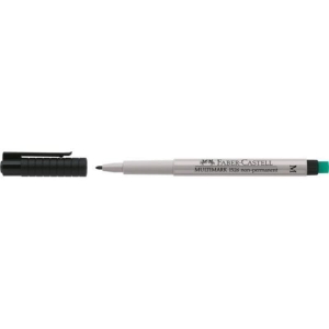 Marker foliopis/do CD 1,0mm M okrągły FABER CASTELL MULTIMARK OHP z gumką czarny 1szt.