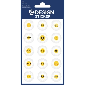 Naklejki Z-DESIGN błyszczące - kwiatki AVERY ZWECKFORM 15szt.