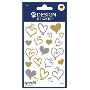 Naklejki Z-DESIGN dekoracyjne - serca AVERY ZWECKFORM 21szt.