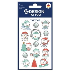 Tatuaże Z-DESIGN bożonarodzeniowe dla dzieci - bałwanki AVERY ZWECKFORM 15szt.