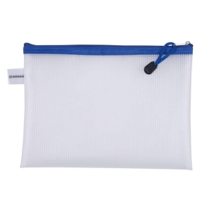 Torebka/saszetka/teczka A5/243x180mm z niebieskim suwakiem DONAU ZIPPER BAG EVA 1szt.