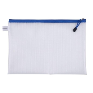 Torebka/saszetka/teczka A4/343x246mm z niebieskim suwakiem DONAU ZIPPER BAG EVA 1szt.