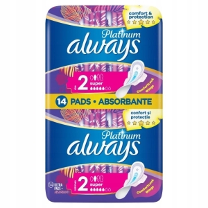Podpaski ALWAYS PLATINUM SUPER rozmiar 2 14szt.