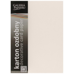 Karton ozdobny A4/220g kratka kremowy 20szt.