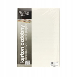 Karton ozdobny A4/250g MILENIUM diamentowa biel 20szt.