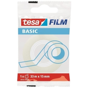 Taśma TESA BASIC 15mm x 33m transparentna w folii