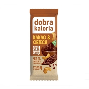Baton owocowy DOBRA KALORIA kakao i orzech 35g 1szt.