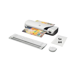 Laminator A4 GBC INSPIRE+ w zestawie z folią trymerem i zaokrąglaczem biały 1szt.