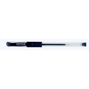 Długopis żelowy OFFICE PRODUCTS z gumowym uchwytem 0,5mm czarny 1szt.