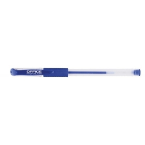 Długopis żelowy OFFICE PRODUCTS z gumowym uchwytem 0,5mm niebieski 1szt.