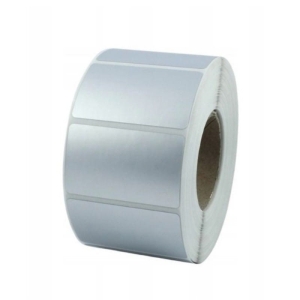 Etykiety na rolce termotransferowe foliowe /poliestrowe 70x30mm 1000etykiet srebrne