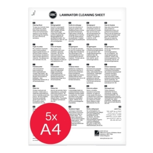 Arkusz A3/A4 czyszczący do laminatora GBC 5szt.