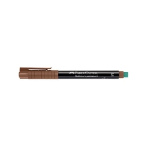 Marker foliopis/do CD 0,6mm F okrągły FABER CASTELL MULTIMARK brązowy 1szt.