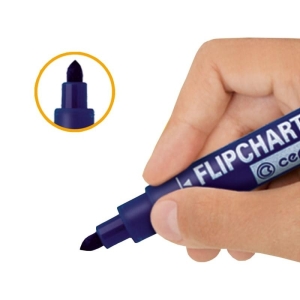Marker do flipchartu CENTROPEN 8550, okgągła końcówka, niebieski, 1 szt12KBK/
