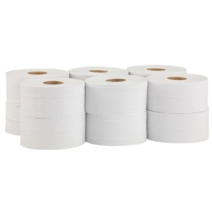 Papier toaletowy JUMBO makulatura 1-warstwowy biały 1x28g 220m MERIDA CLASSIC 12szt.