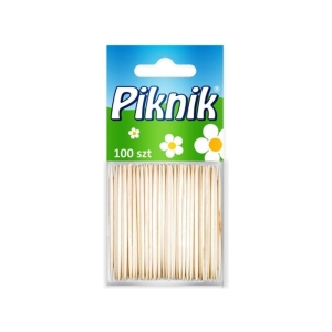 Wykałaczki drewniane 65mm PIKNIK ECO w woreczku 100szt.