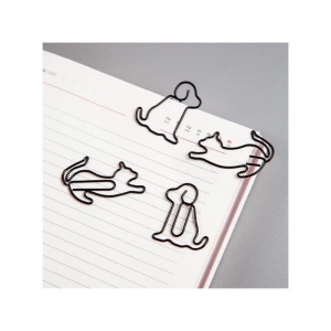 Klipsy do papieru 19 mm MESHU CAT AND DOG 4 sztuki