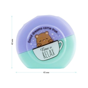 Temperówka plastikowa z pojemnikiem podwójna MESHU BEARY BEARY mix wzorów i kolorów 1szt.