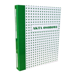 Segregator na akta osobowe A4/30 RINGOWY 2R KONFEX zielony oprawa tektura lita 1szt.