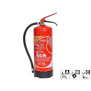 Gaśnica proszkowa Gloria PD 6 GX 6kg ABC/E EN 3