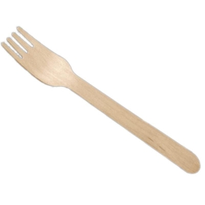 Sztućce drewniane widelce 16cm CLARINA 100szt.