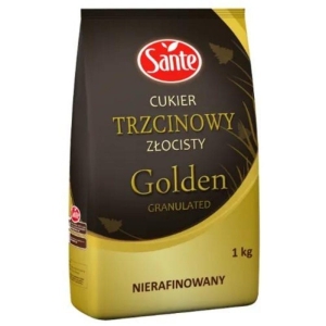 Cukier brązowy trzcinowy 1,0kg golden granulated SANTE