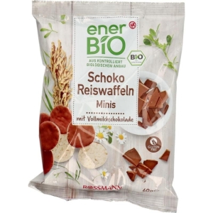 Wafle ryżowe w polewie ENERBIO 60g