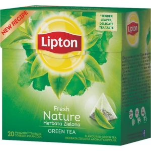 Herbata zielona PIRAMIDKI LIPTON miętowa 20szt.