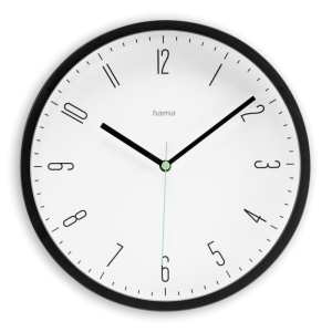 ZEGAR ŚCIENNY CAPRRI ŚREDNICA  25 CM CZARNY