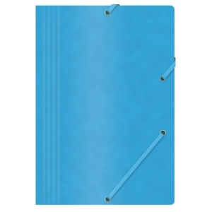 Teczka z gumką na rogach A4 preszpanowa 390g OFFICE PRODUCT niebieska 1szt.01/